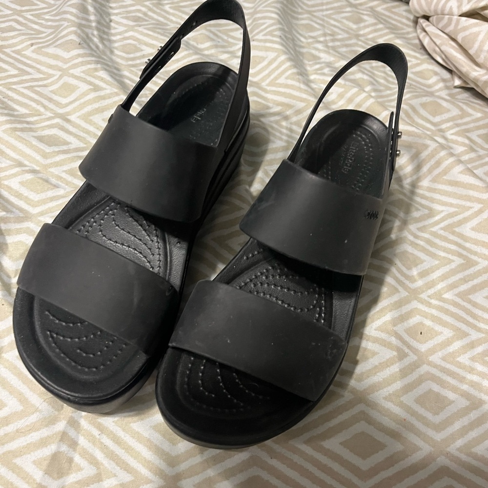 Crocs Black Slingback Sandals